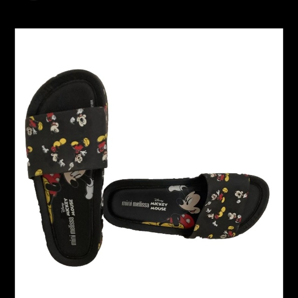 Mini Melissa Mickey Mouse Slides Boy Girl Size 4